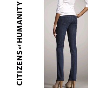 Citizens of Humanity Dark Blue Elson Mid Rise Dark Wash Jeans Size 25
